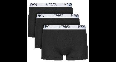 Armani boxers - trunk EA logo band 3-pack zwart